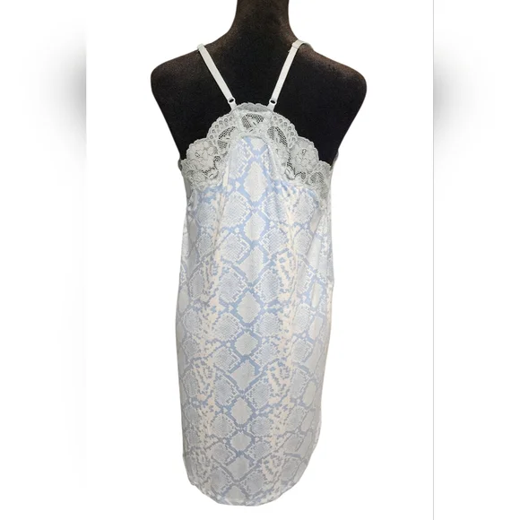 STAR + SKYE by P.J. Salvage Printed Lacy Chemise, Womens Small - Picture 5 of 7